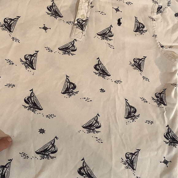 Men’s Rare Nautical Polo Golf Shirt - Picture 4 of 4